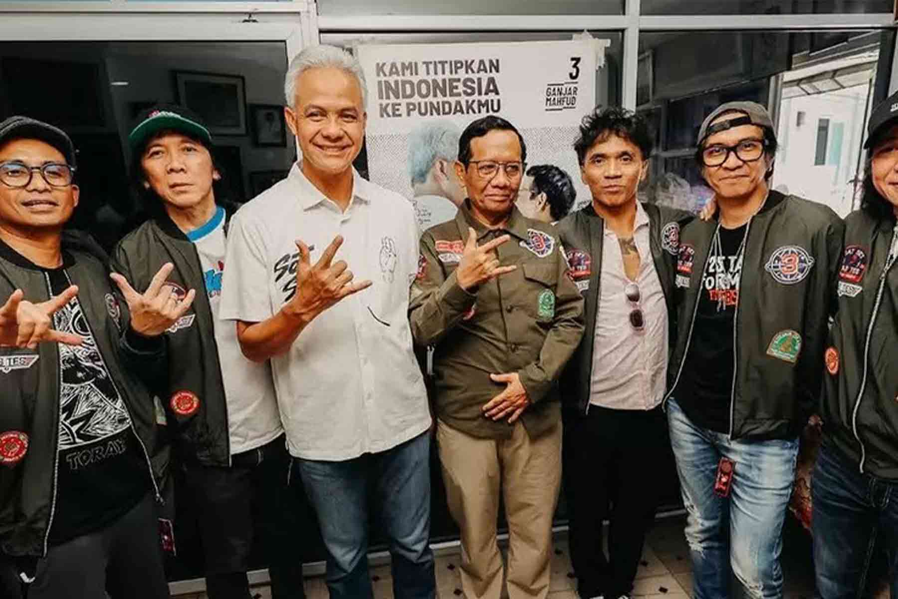 Dukung Ganjar Mahfud Slank Langsung Ciptakan Lagu Salam Metal Alias