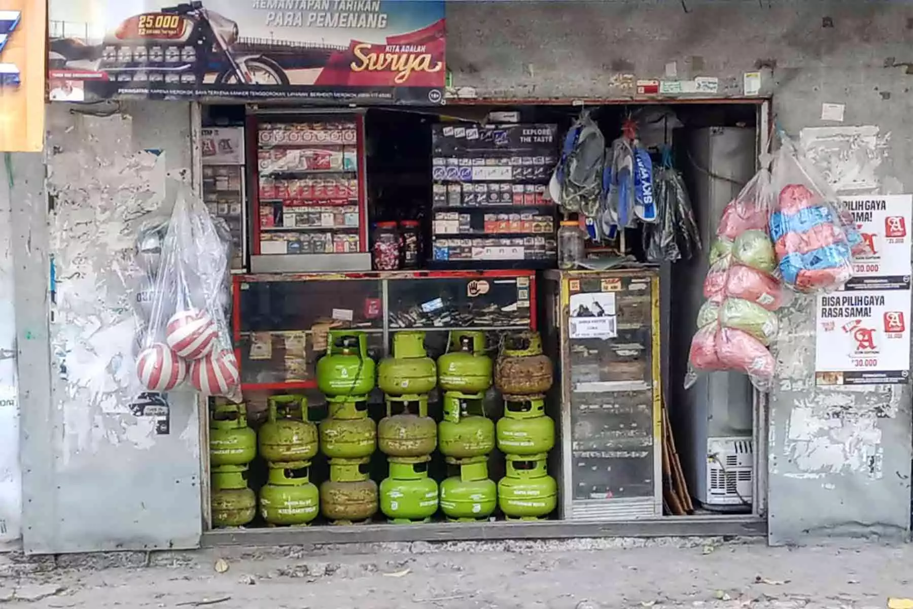 toko yang menjual gas LPG 3 kilogram