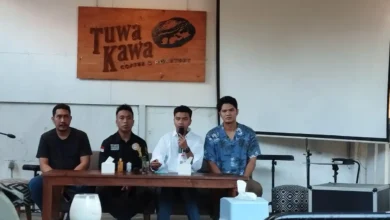 Konferensi pers pihak CV Tiga Diva, EO Acara Gerbek Akbar Santri pada Senin, 15 Juli 2024. Foto: Zulhaq Armansyah