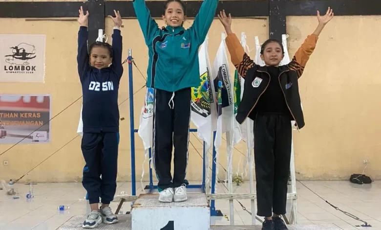 Atlet-atlet junior asal Synthia Gymnastic Club berhasil melaju ke O2SN. Foto: Dokumen Pribadi