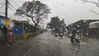 Hujan Lebat di Kota Mataram