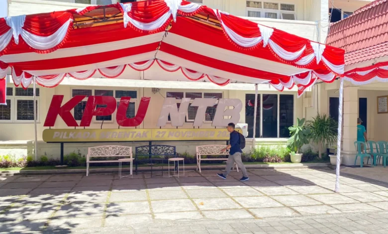 Kantor KPU NTB Randis KPU NTB Ditarik