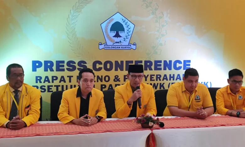 Konferensi Pers DPD Golkar NTB