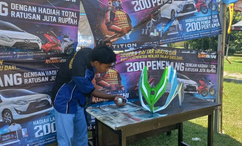 Samurai Paint workshop SMKN 5 Mataram