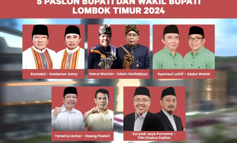 Paslon Bupati dan Wakil Bupati Lombok Tiimur 2024