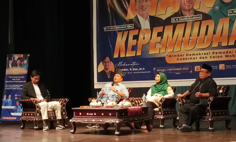 Bacagub-Bacawagub NTB hadir di acara Dialog Kepemudaan DPD KNPI NTB