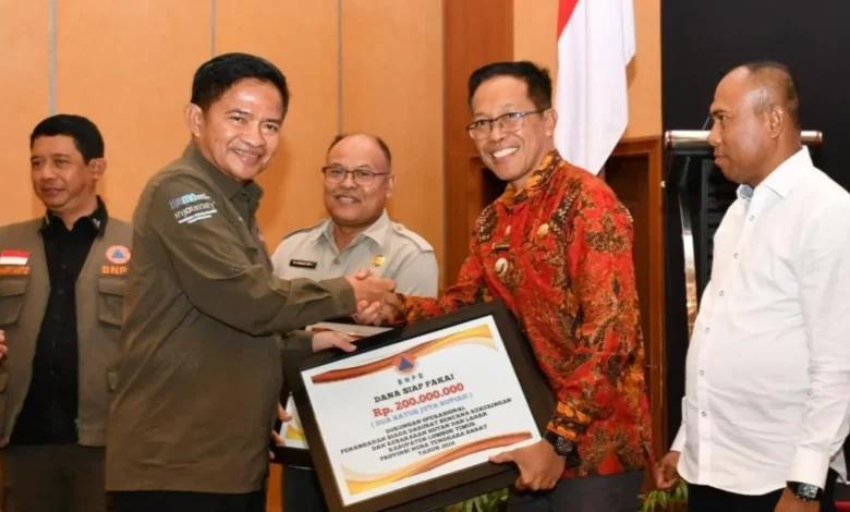 Pemkan Lombok Timur Terima Bantuan Dana Kekeringan