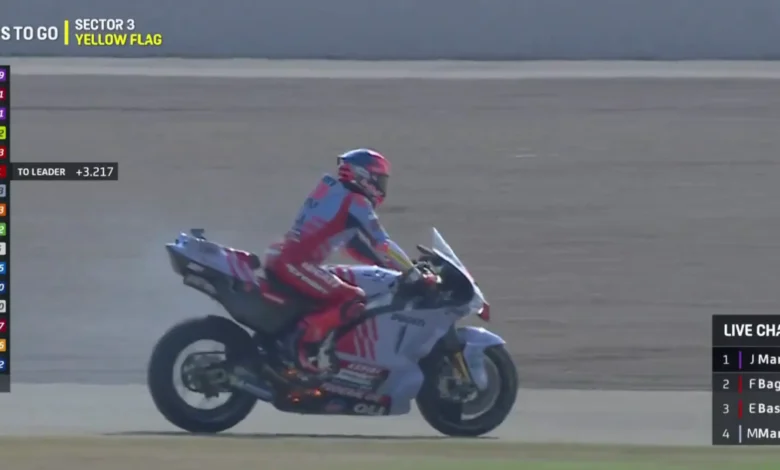 Motor Marc Marquez Terbakar