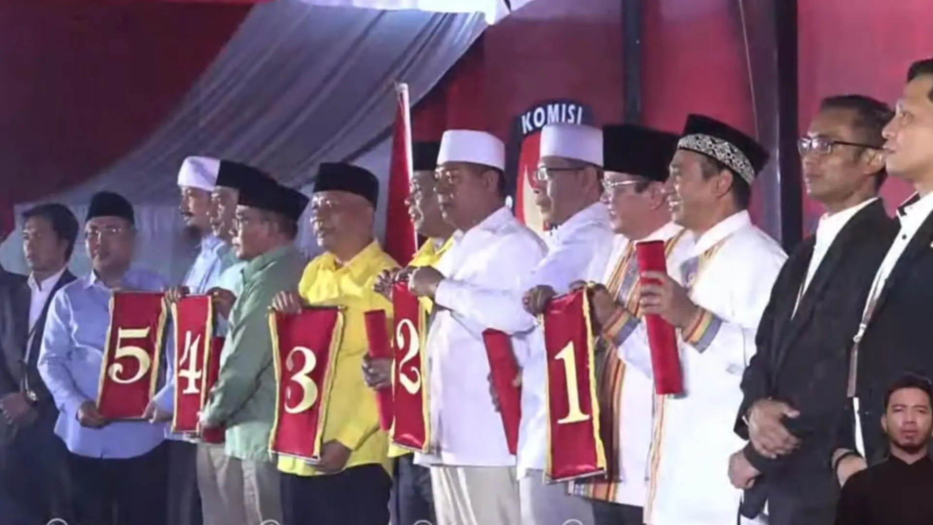 Pengundian Paslon Pemilihan Bupati Lombok Timur 2024