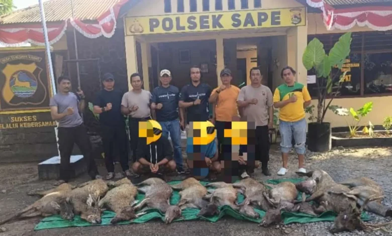 Tiga terduga pelaku