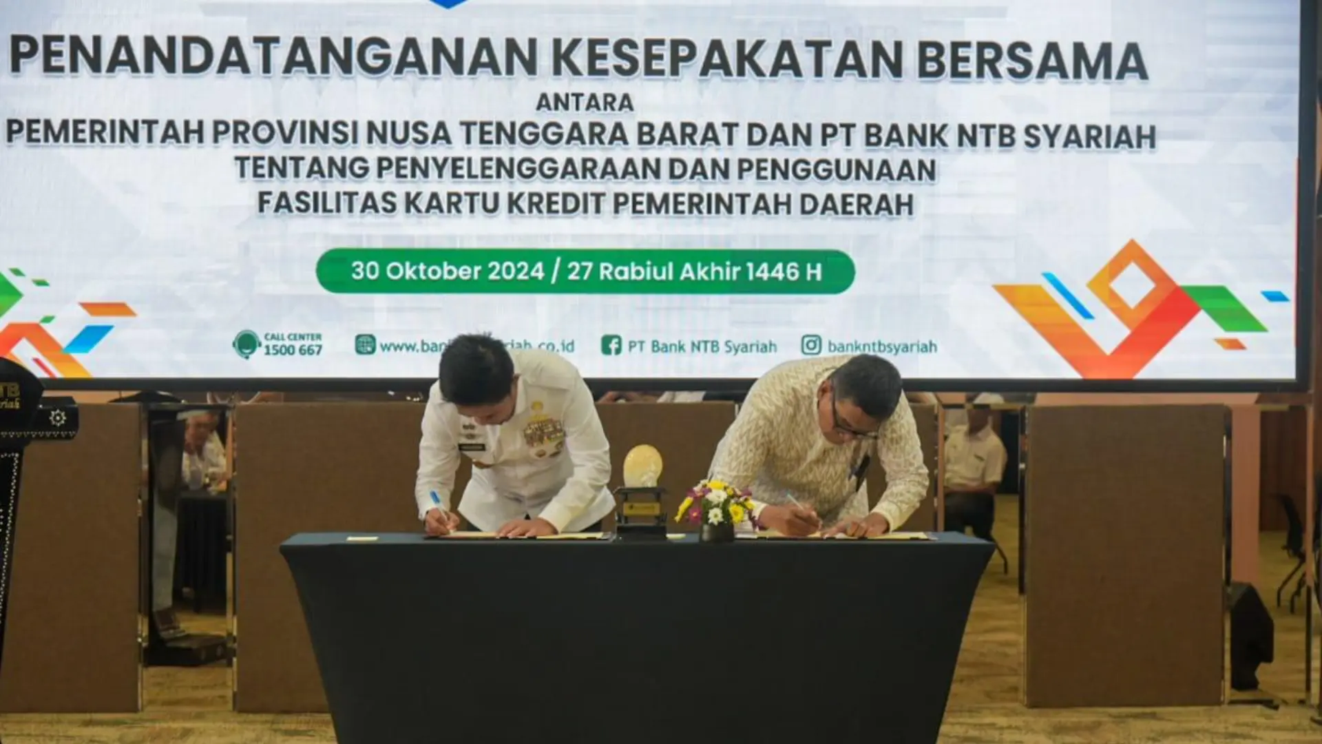 MoU Penggunaan KKPD antara Pemprov NTB dengan Bank NTB Syariah
