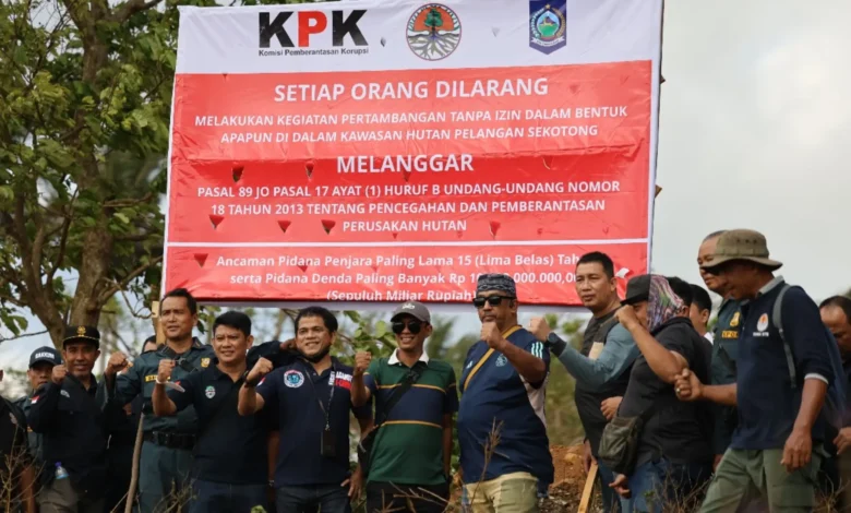 KPK Pasangan Plang Larangan