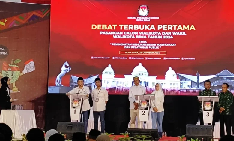 Debat Paslon Wali Kota dan Wakil Wali Kota Bima