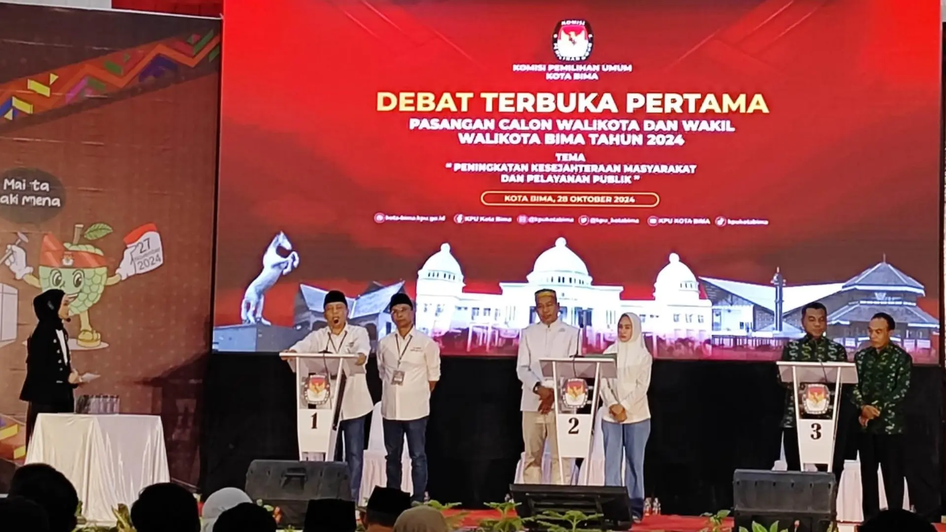 Debat Paslon Wali Kota dan Wakil Wali Kota Bima
