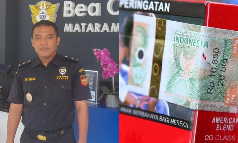 ilustrasi pita cukai rokok