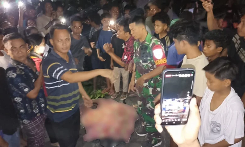 Kecelakaan maut di di Jalan Raya Labuhan - Keruak