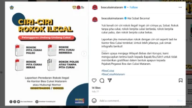 Agenda Kreatif Bea Cukai Mataram Gempur Rokok Ilegak