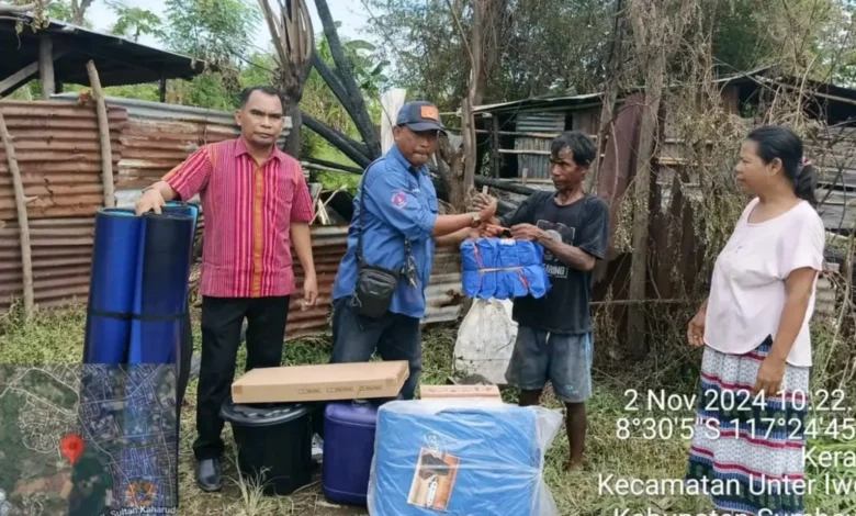 Kebakaran di Desa Kerato