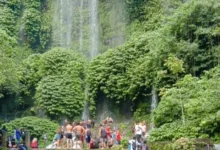 Air Terjun di Lombok Tengah Benang Kelambu