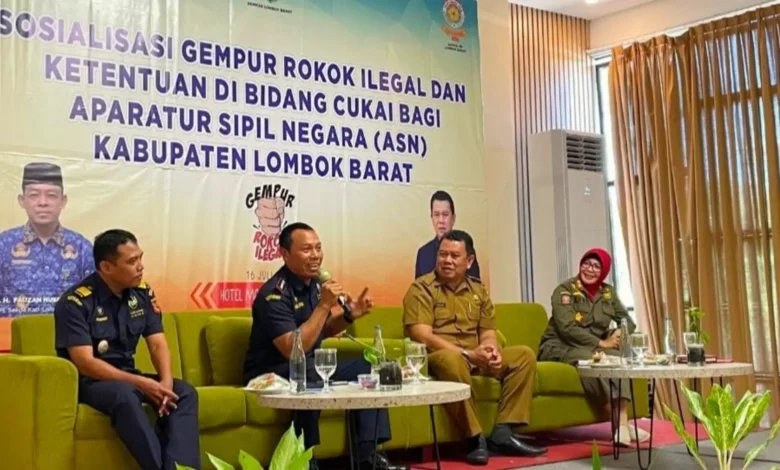 Edukasi Rokok Ilegal bagi ASN Lombok Barat