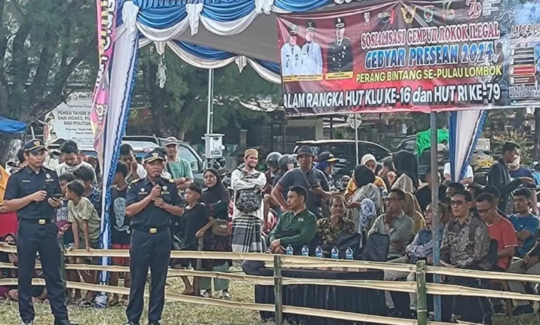 Gempur Rokok Ilegal Lewat Peresean dan Wayang Kulit