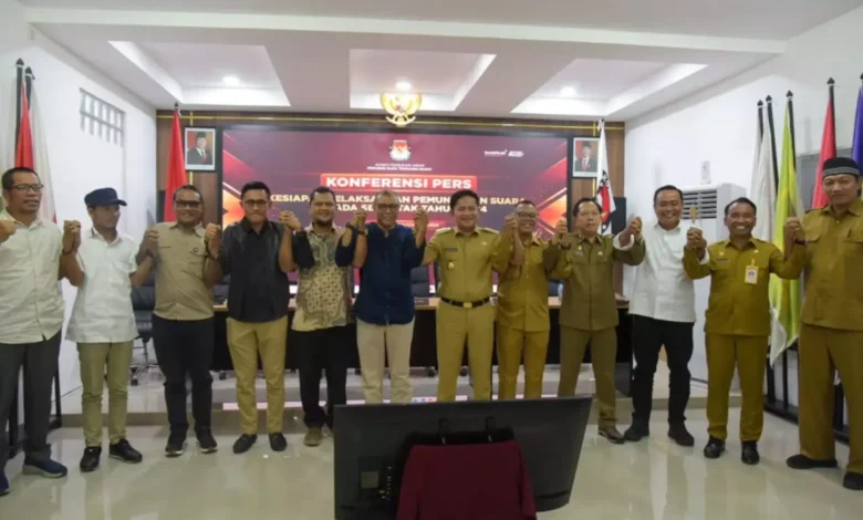 Konferensi pers kesiapan Pilkada Serentak 2024 di NTB