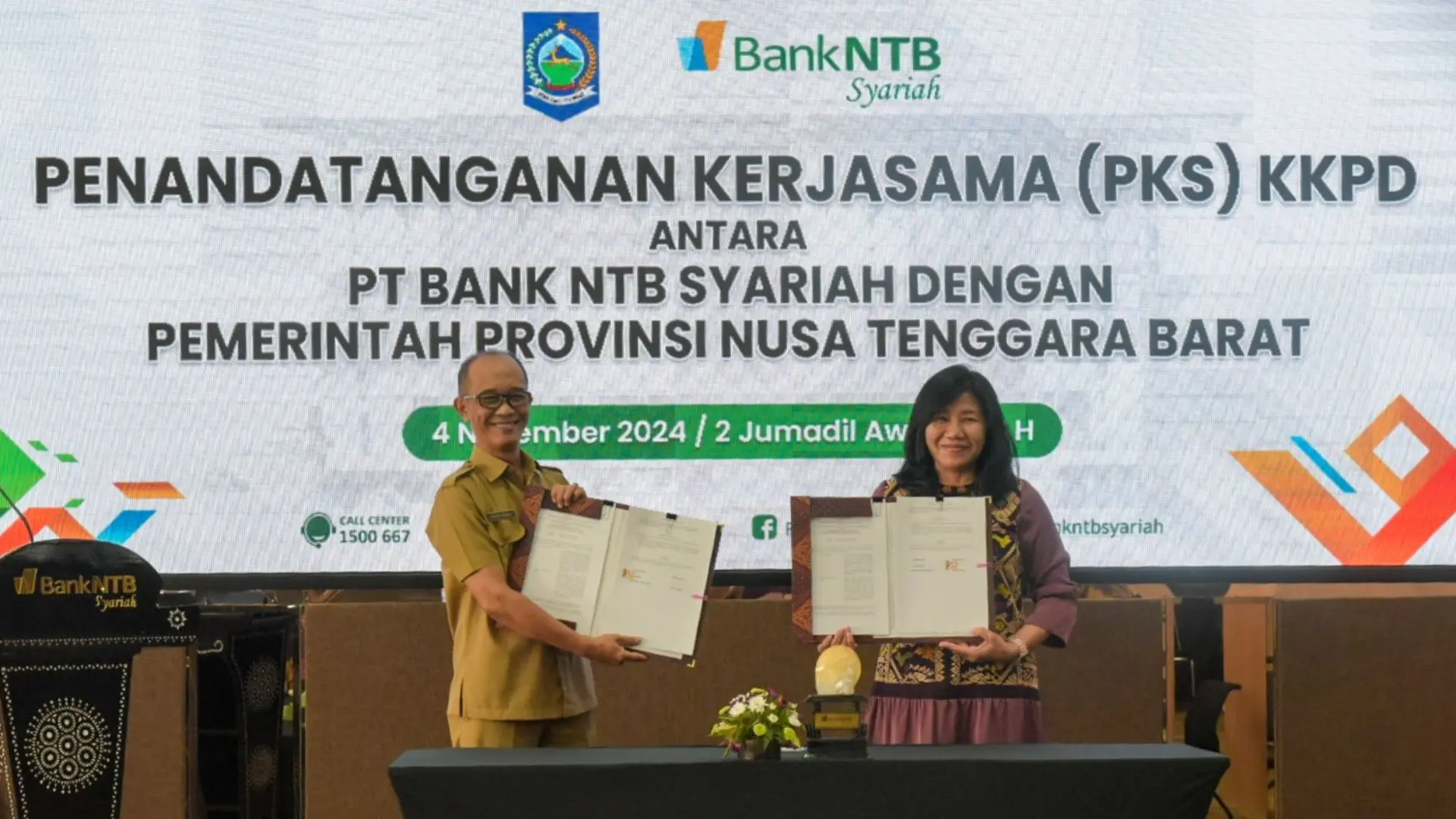 Penandatanganan Kerja Sama Penerapan KKPD Pemprov NTB