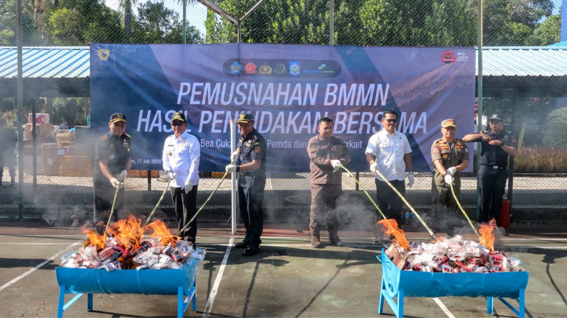 pemusnahan rokok ilegal