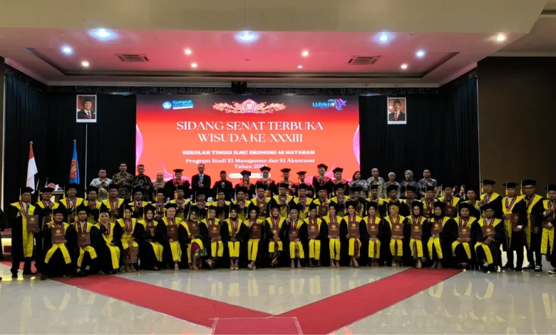 Wisuda STIE 45 Mataram