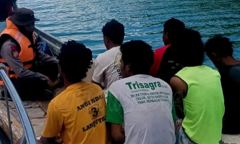 Delapan Terduga Pelaku Ilegal Fishing di Perairan Bima