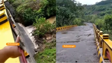 Jembatan Penghubung Malang - Blitar Ambles