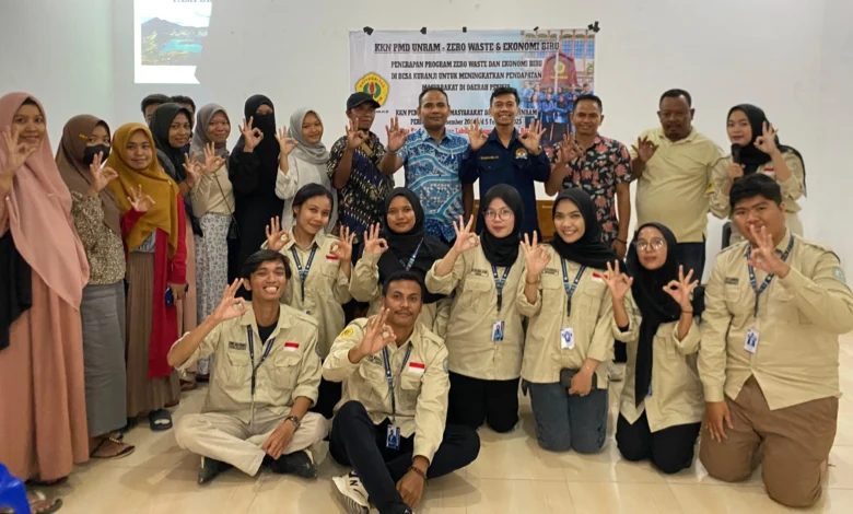 KKN PMD Unram Desa Kuranji Sosialisasi Zero Waste
