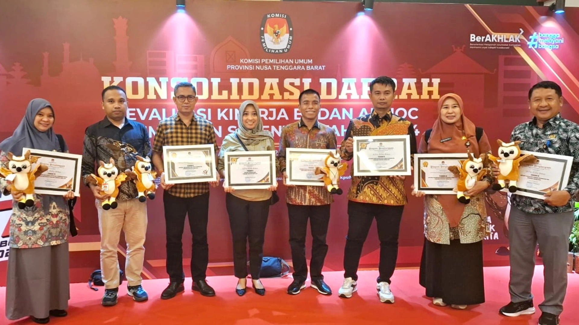 KPU Kota Bima Raih Tujuh Penghargaan dari KPU Provinsi NTB