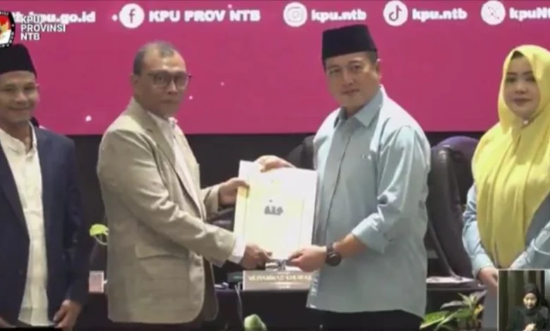 Penetapan Iqbal - Dinda sebagai Gubernur dan Wakil Gubernur NTB 2025-2030