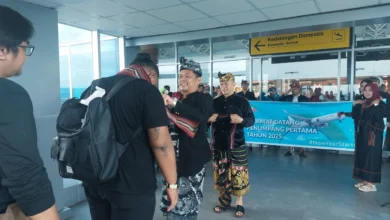 Penyambutan Penumpang Perdana Bandara Lombok 2025