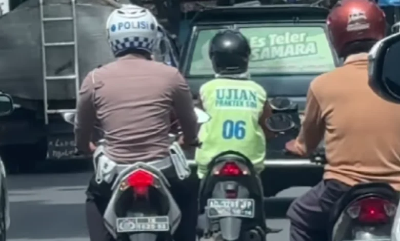 Ujian Praktik SIM C di Jalan Raya