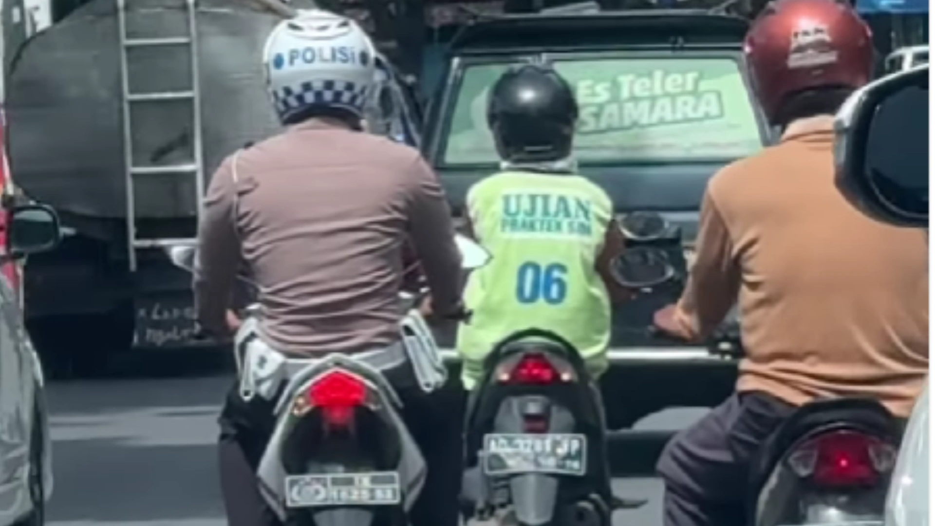 Ujian Praktik SIM C di Jalan Raya