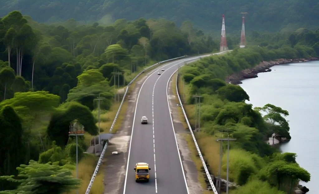 Ilustrasi Jalan Tol Lembar - Kayangan