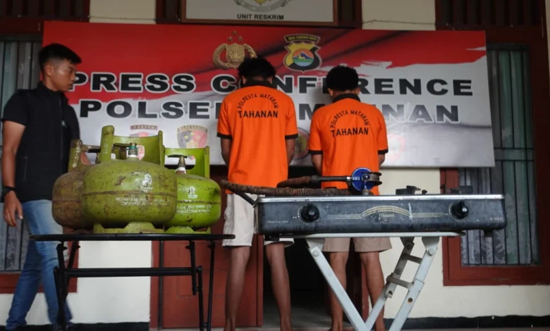 Dua Remaja Spesialis Pencuri Tabung Gas 3 Kilogram