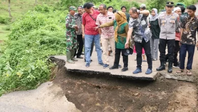 Salah satu infrastruktur di Lombok Barat yang Rusak Akibat Banjir