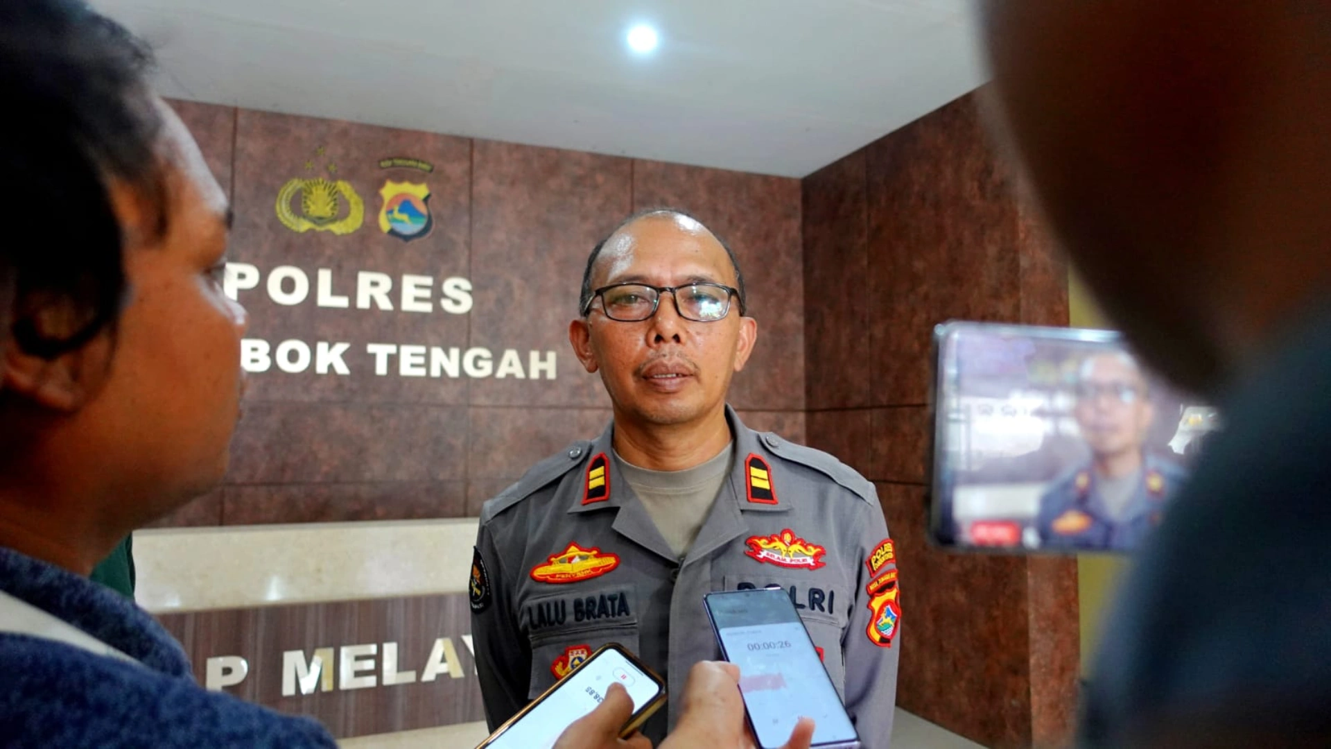 Kasi Humas Polres Lombok Tengah Iptu Lalu Brata Kusnadi Pelecehan Seksual Siswi SMP