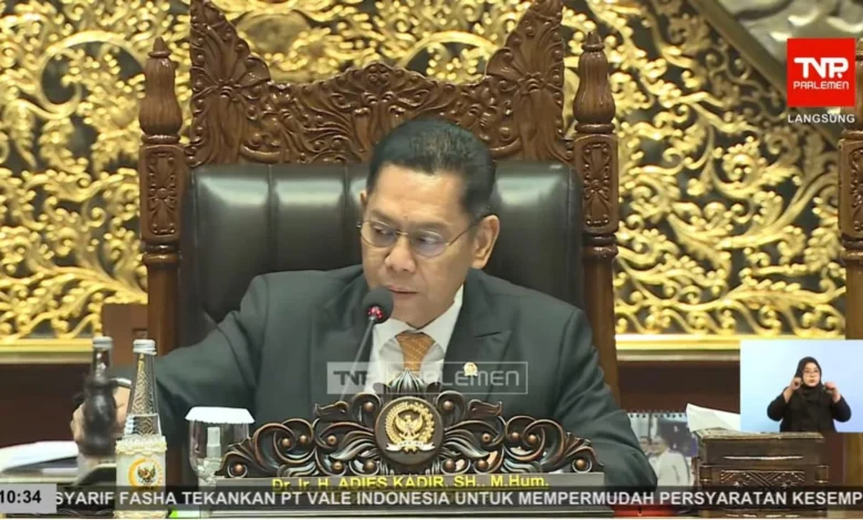 Rapat Paripurna DPR RI Pengesahan RUU Minerba