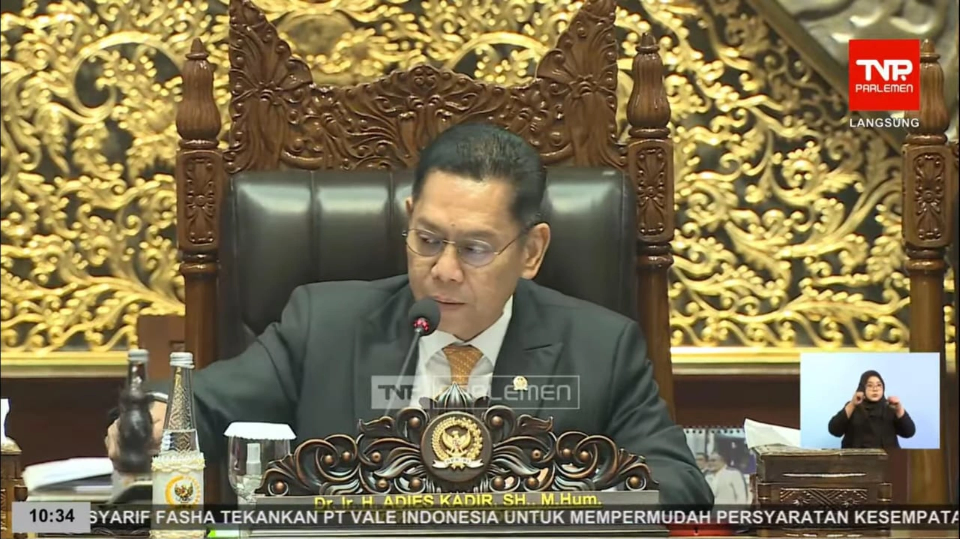 Rapat Paripurna DPR RI Pengesahan RUU Minerba