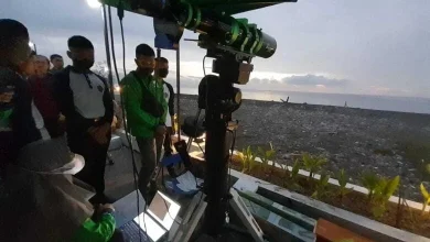Pengaman hilal di Loang Baloq, 2024. Foto: Istimewa