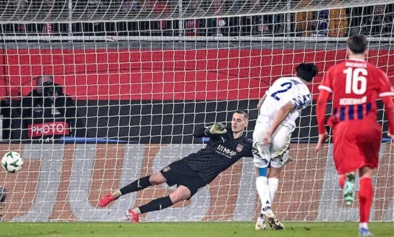 Momen gol penalti Kevin Diks di laga Heidenheim vs FC Copenhagen