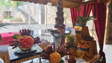 Potret salah satu display dessert di Iftar Serambi Timur Tengah Aruna Senggigi.