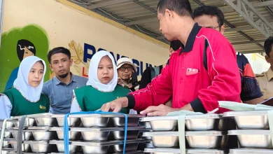 Potret Pembagian MBG di SMKN 1 Mataram