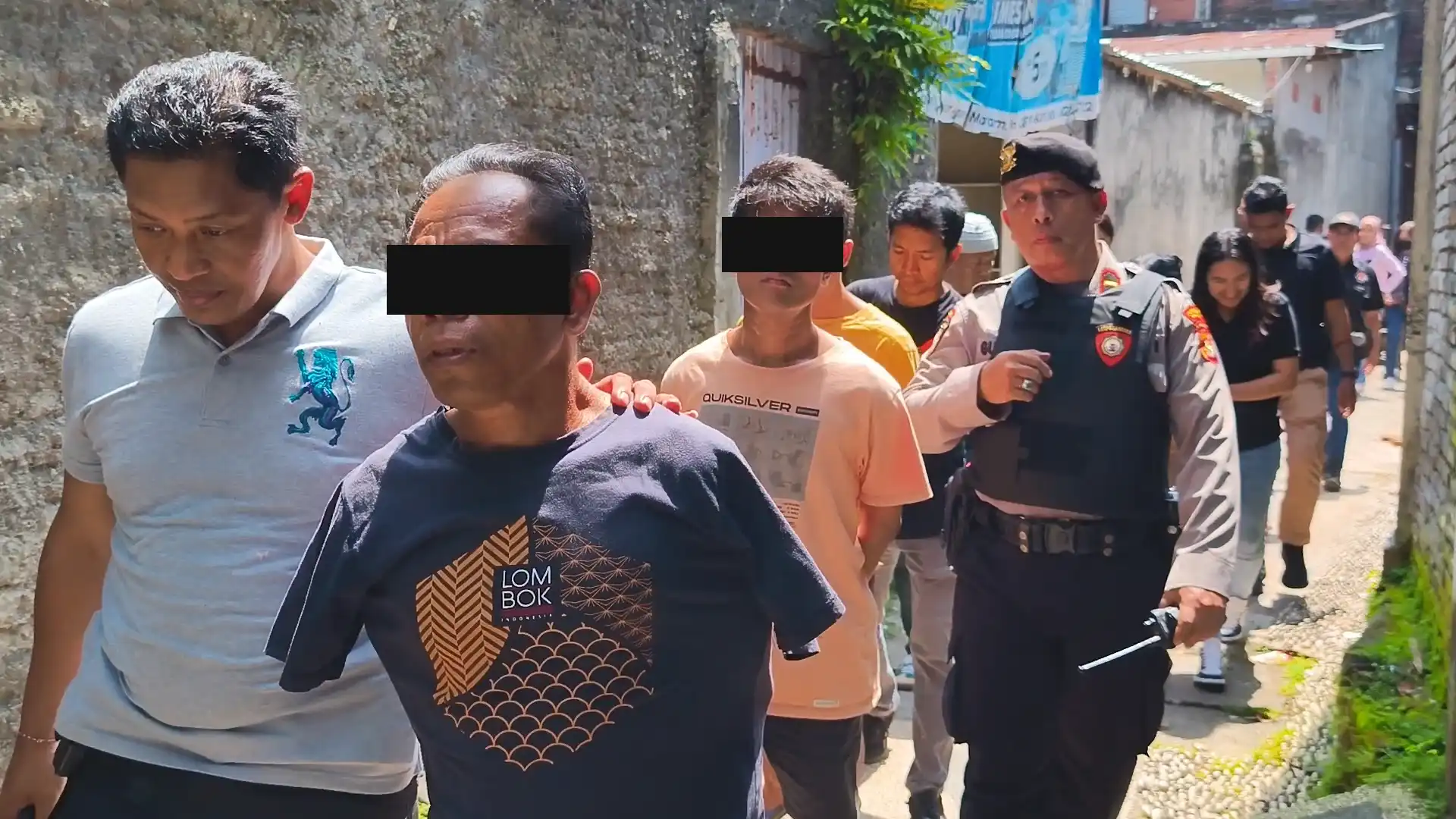 200 Personel Gerebek Kampung Rawan Narkoba di Mataram