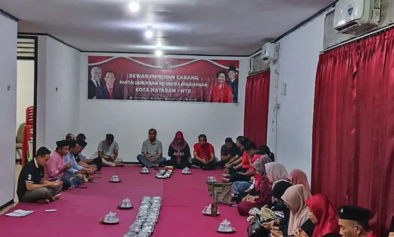 Buka Puasa Bersama PDIP Kota Mataram Ramadan 1446 H