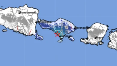 Gempa Magnitudo 4,3 Guncang Bali dan Lombok Malam ini